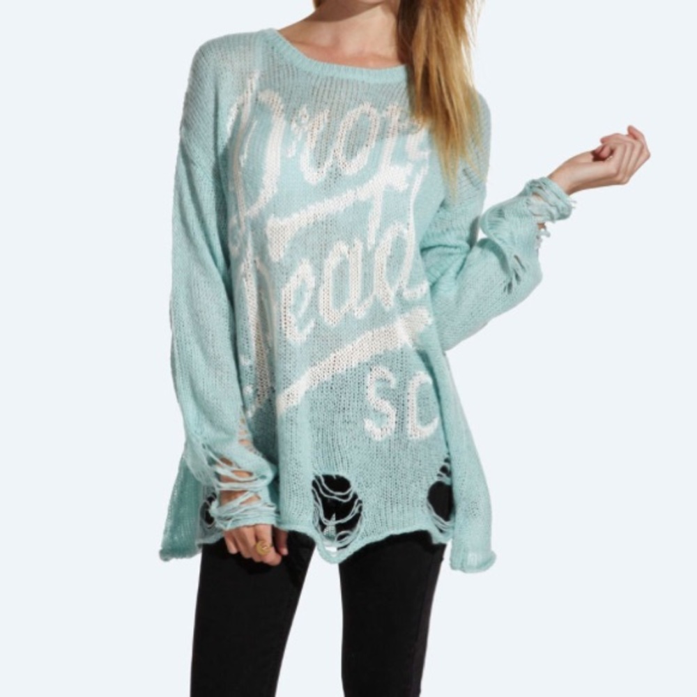 Drop Dead Distressed Sweater